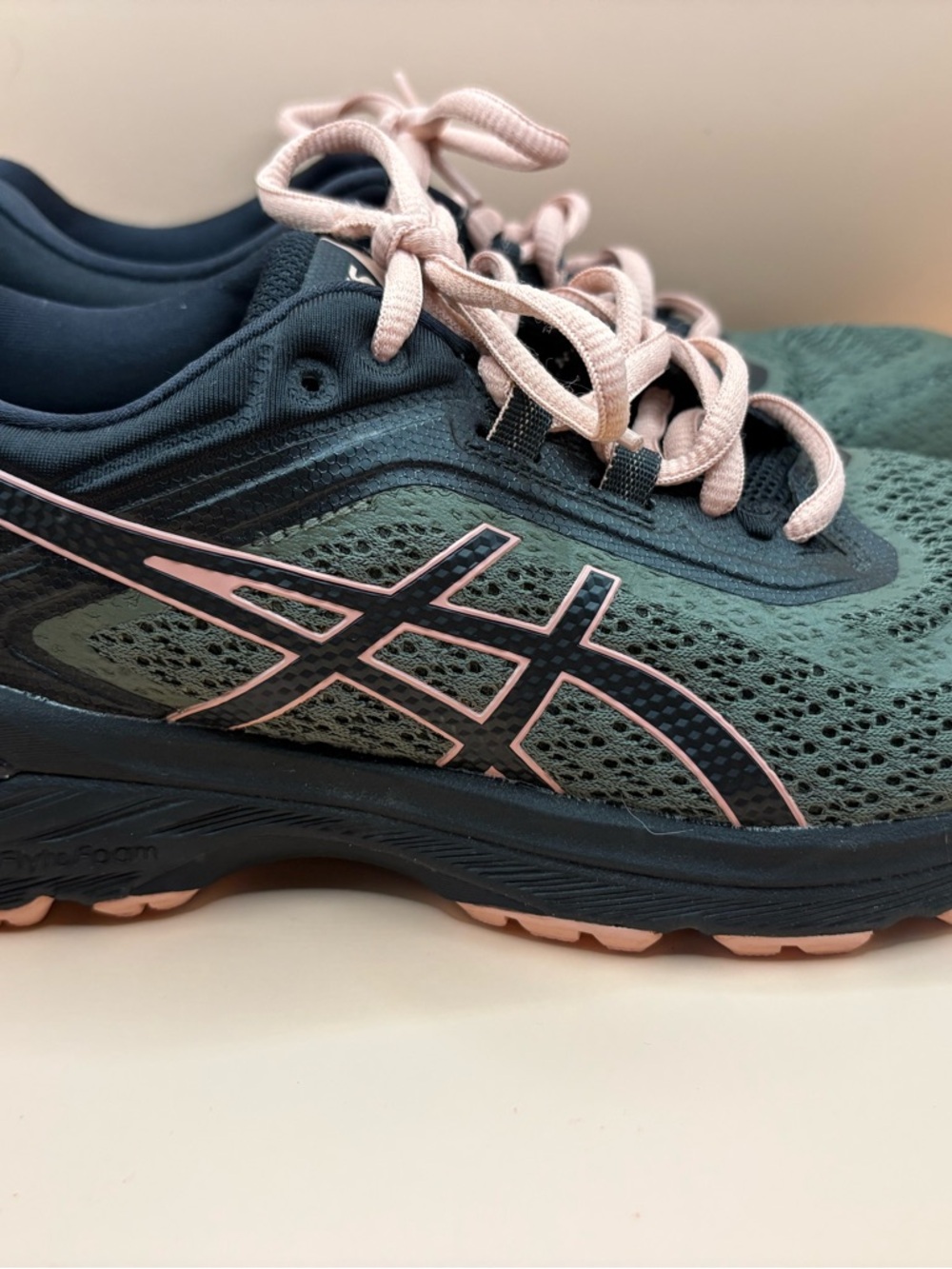 Asics Women's GT-2000 6 Green Trail Running Shoes T8A7N Green/Pink/Black Size 7